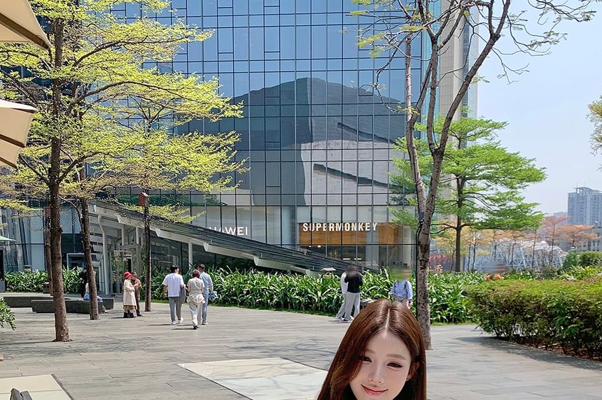 Plain Ruffle Halter Top Keyhole