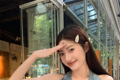 Plain High Leg Halter / Pants Cargo Patterned Ruffle Waist Print Top Wide