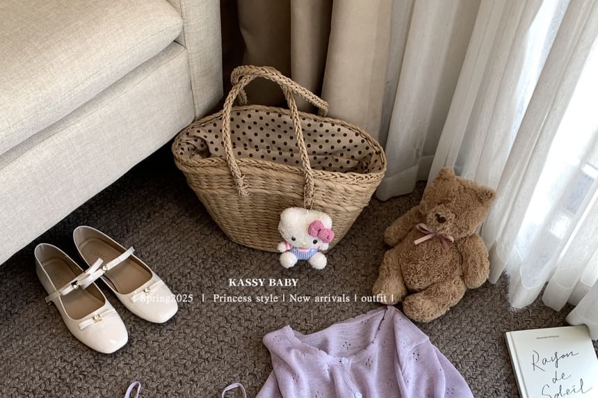 Cardigan Lace Round Trim Neck Set: + V-Neck Knit Camisole Top Plain