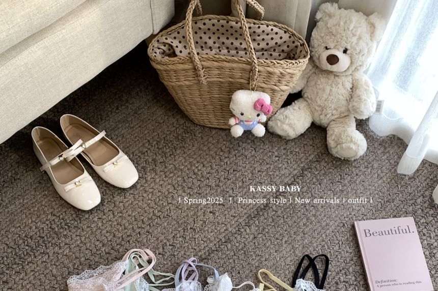 Cardigan Lace Round Trim Neck Set: + V-Neck Knit Camisole Top Plain