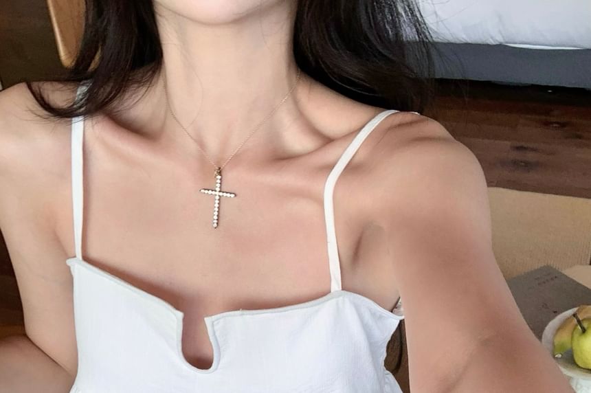 High Floral Notch Neck Plain Top Leg Waist Wide Camisole Pants / Print