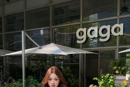 Plain Pencil Front Trim Lace Long Skirt Blouse Ruffle V-Neck Tie Sleeve Mini /