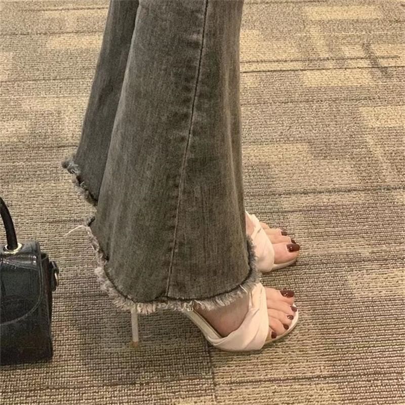 Heel High Strap Twisted Sandals