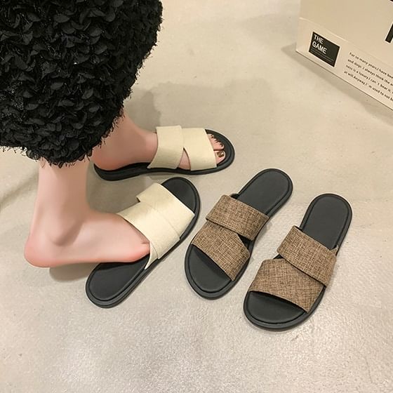 Sandals Canvas Slide Strap