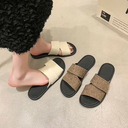 Sandals Canvas Slide Strap