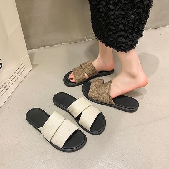 Sandals Canvas Slide Strap