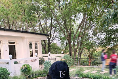 Tee Asymmetrical Short Piece Sleeve Patterned Print Mock Two