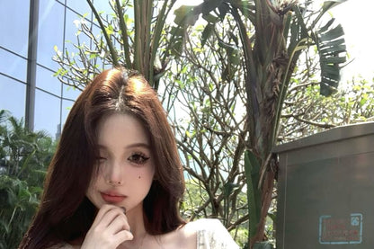 T-Shirt Scoop Crop Cap Cartoon Sleeve Bow Print Neck