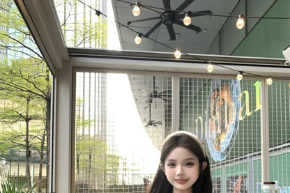 Waist Tiered Shorts Bow Sleeve Neck Lace Tee High Plain / Short Scoop