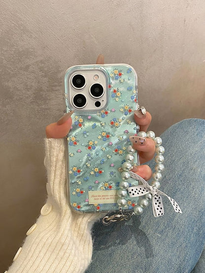 Case Strap / Set Floral Phone