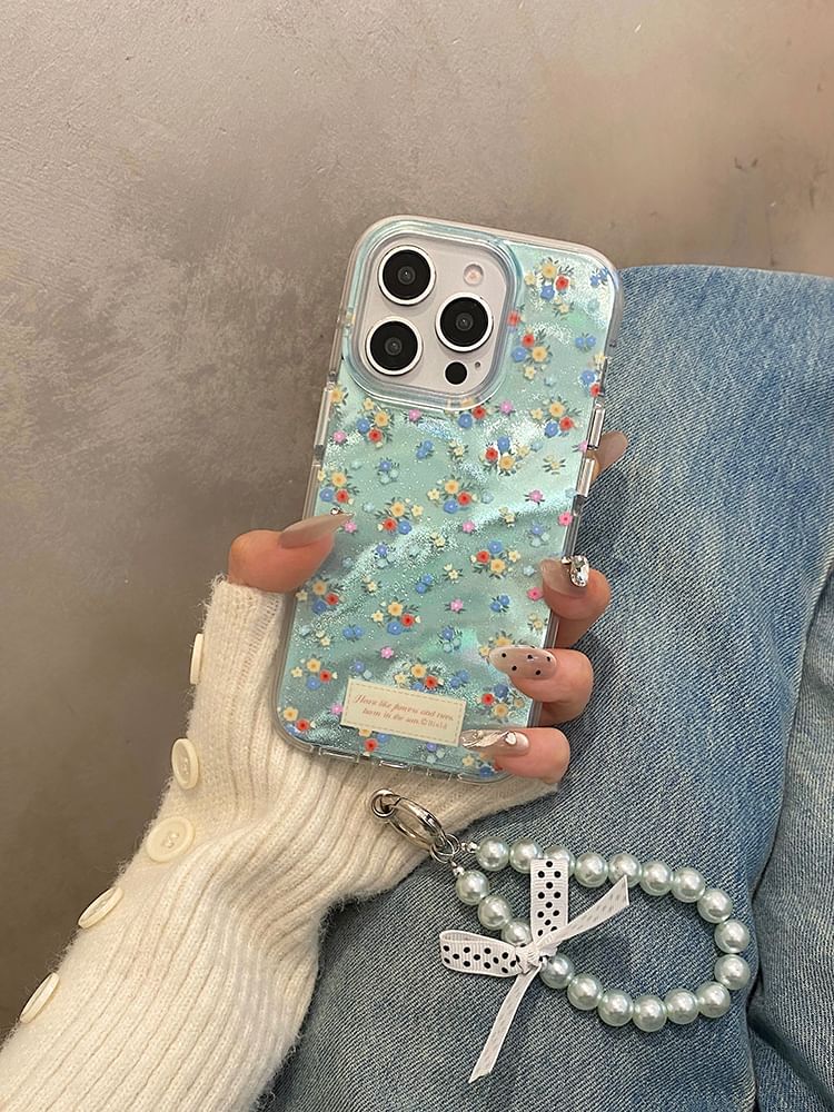 Case Strap / Set Floral Phone