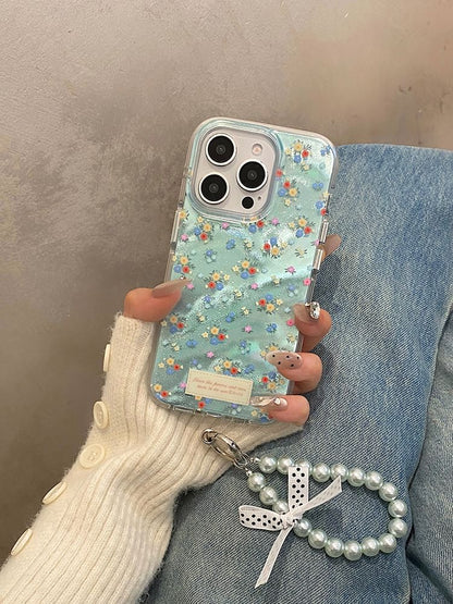 Case Strap / Set Floral Phone