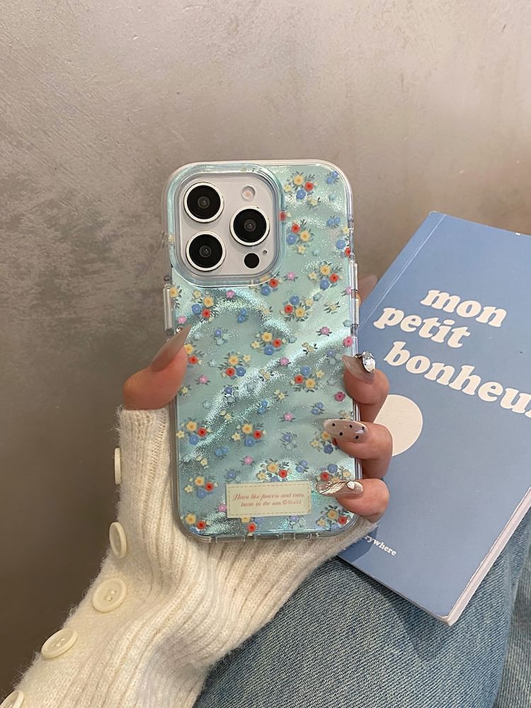 Case Strap / Set Floral Phone