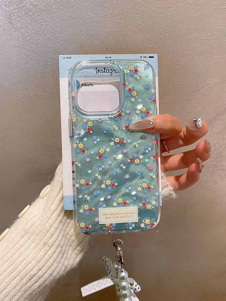 Case Strap / Set Floral Phone