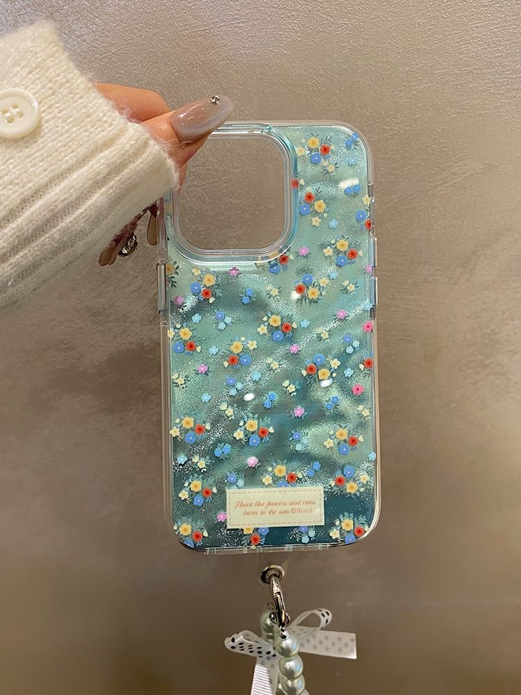 Case Strap / Set Floral Phone