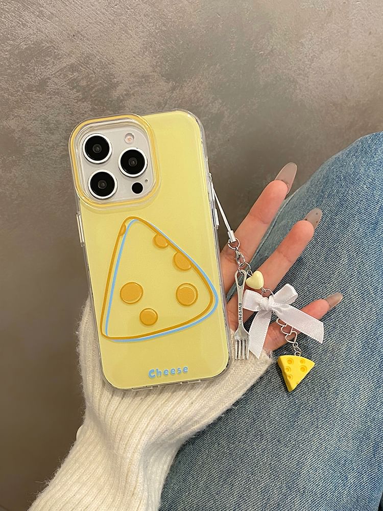 Set Phone Cheese Charm / Case