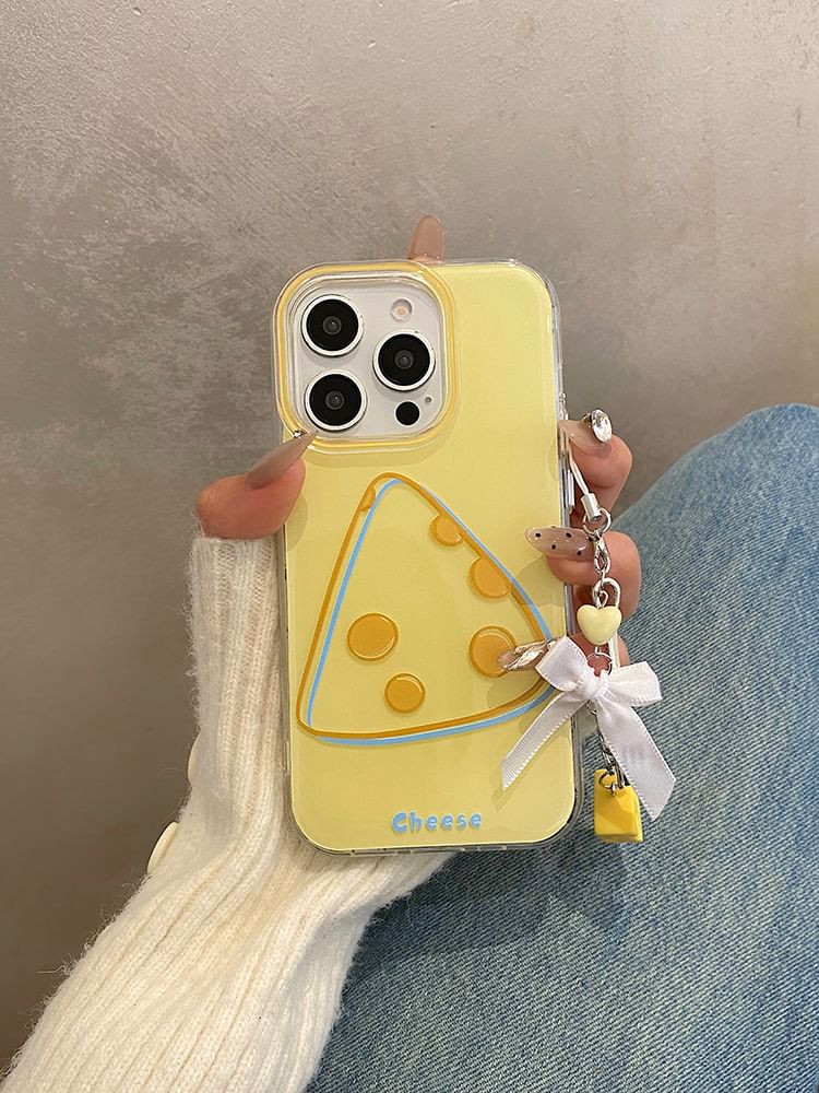 Set Phone Cheese Charm / Case