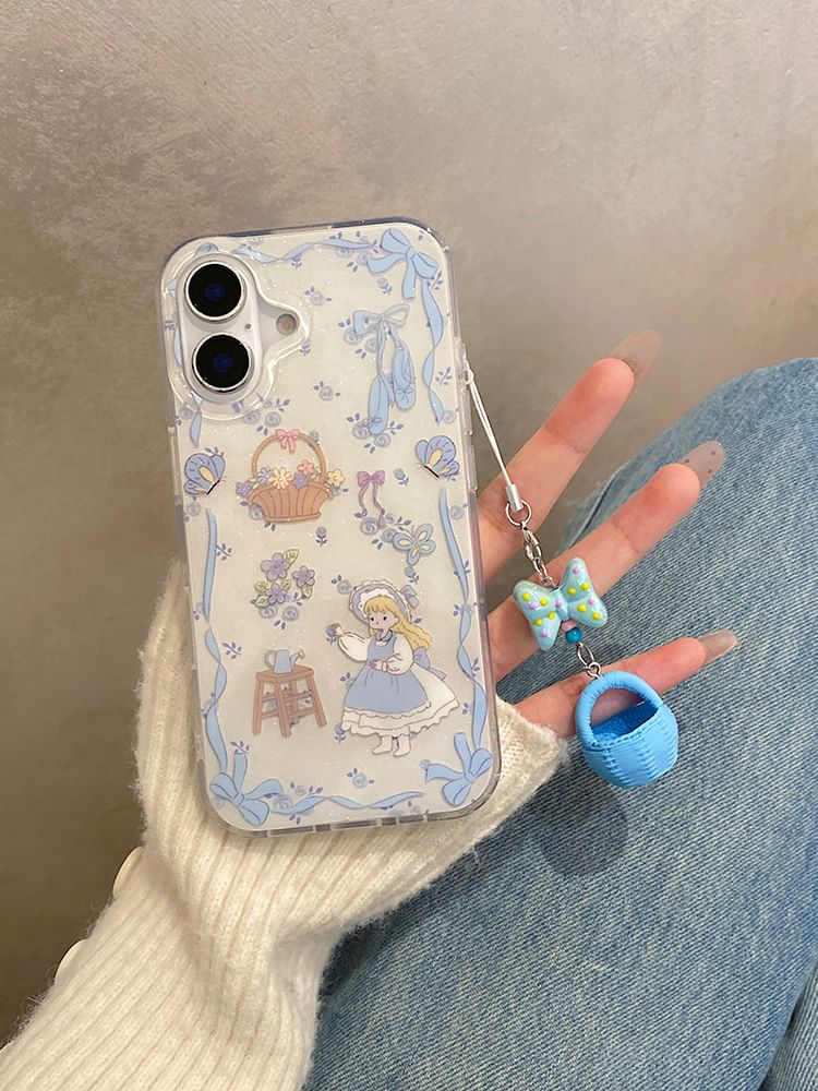 Phone / Set Charm Girl Case