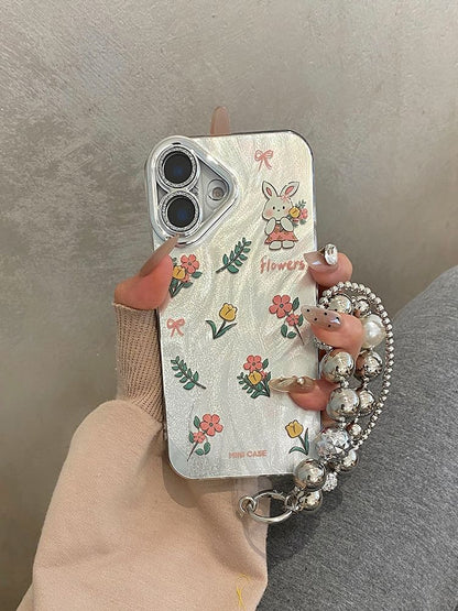 Strap Floral Set Rabbit / Phone Case