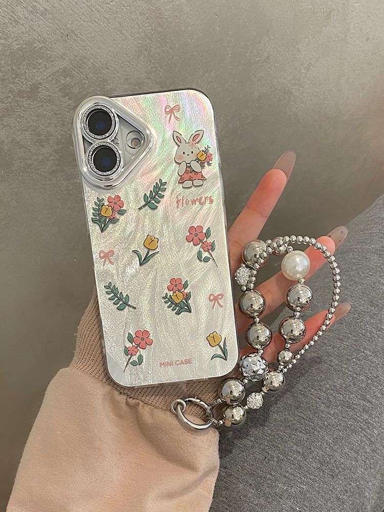 Strap Floral Set Rabbit / Phone Case