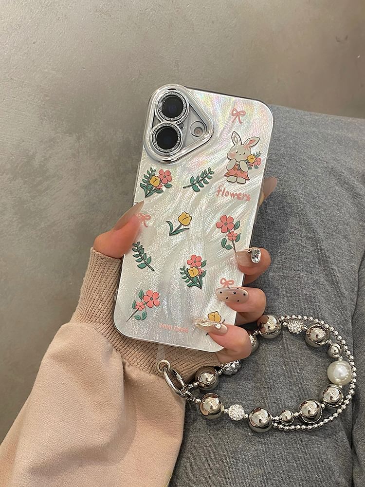 Strap Floral Set Rabbit / Phone Case