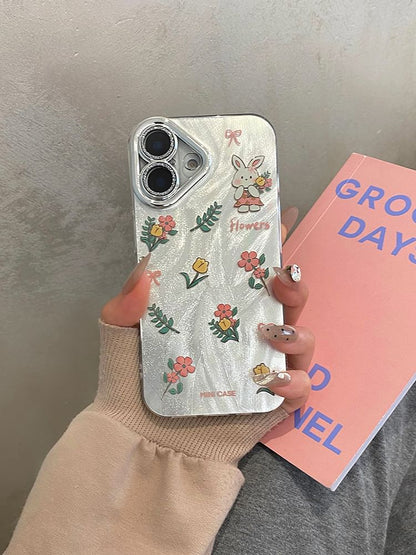 Strap Floral Set Rabbit / Phone Case