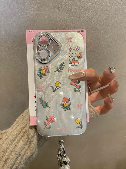 Strap Floral Set Rabbit / Phone Case
