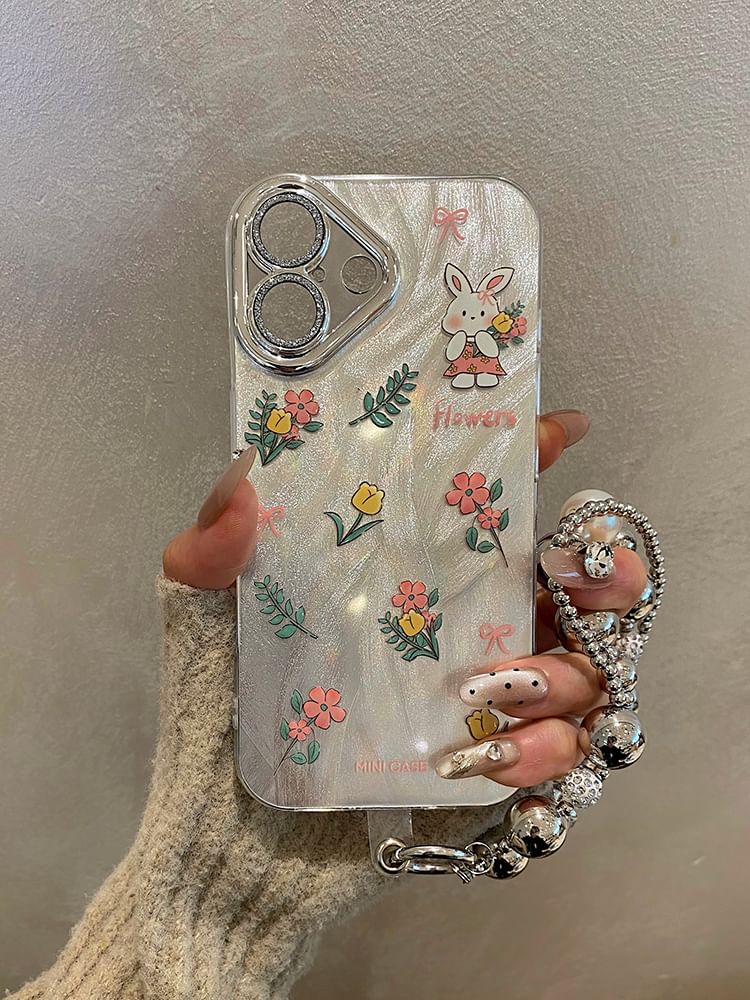Strap Floral Set Rabbit / Phone Case