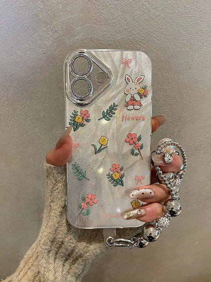 Strap Floral Set Rabbit / Phone Case