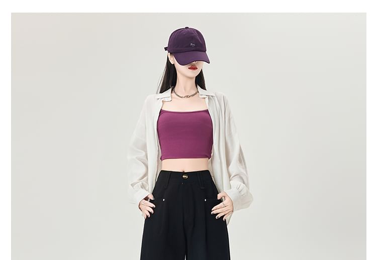 Plain Dress Pants Waist Leg Wide High