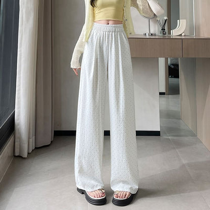 High Waist Pants Leg Wide (Various Dotted Designs)