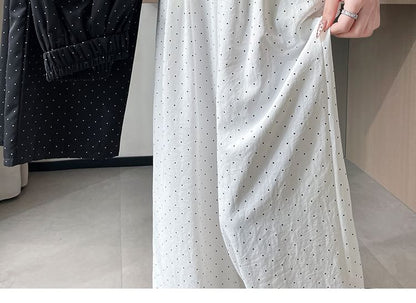 High Waist Pants Leg Wide (Various Dotted Designs)