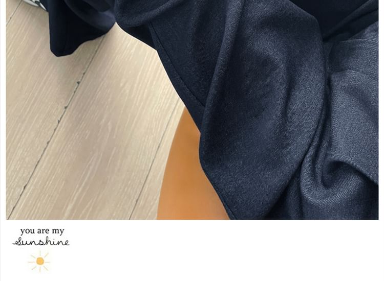 Plain Designs) (Various High Rise Jeans Leg Wide