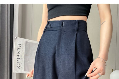 Plain Designs) (Various High Rise Jeans Leg Wide