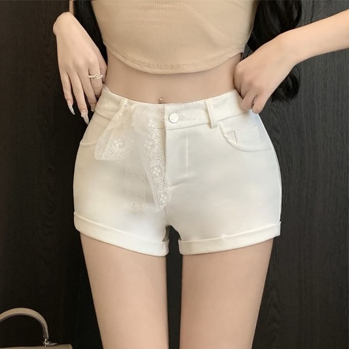 Hot Waist Pants Plain High