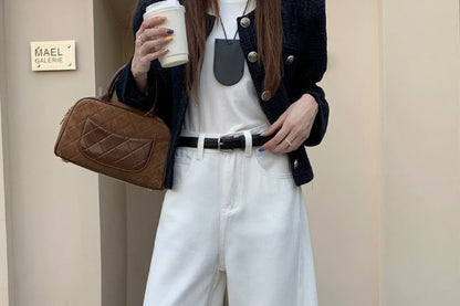 Jeans Low Waist Leg Wide Washed