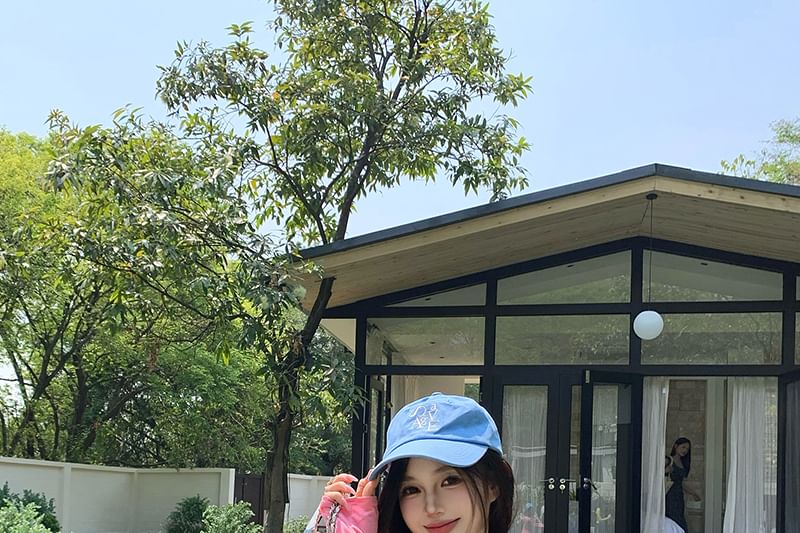 Asymmetrical T-Shirt One-Shoulder Long-Sleeve Plain