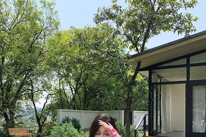 Asymmetrical T-Shirt One-Shoulder Long-Sleeve Plain