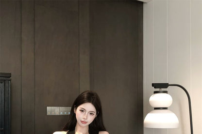 Mini One-Shoulder Dress Bodycon Plain