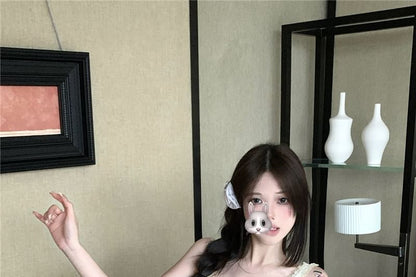 Dress Bodycon Floral Spaghetti Lace Mini Strap