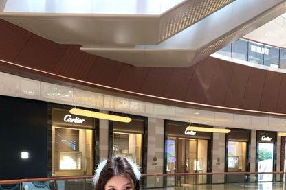 High / Square-Neck Top Shorts Puff-Sleeve Waist Lace Balloon Fishbone