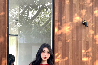 Crop Buckled Low Crew Plain Rise Rhinestone Shorts Tee / Short-Sleeve Neck