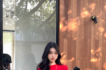 Crop Buckled Low Crew Plain Rise Rhinestone Shorts Tee / Short-Sleeve Neck