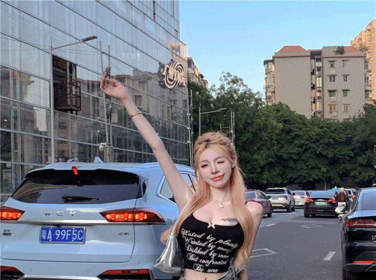 Trim Washed Tassel Skirt Mini Mid Denim A-Line Rise