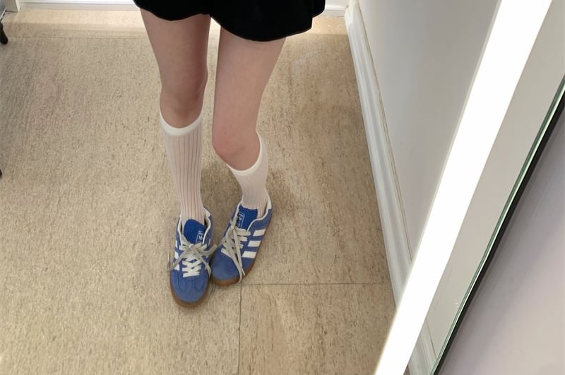 Panel Dotted Round Crop Long-Sleeve Top Mesh Neck