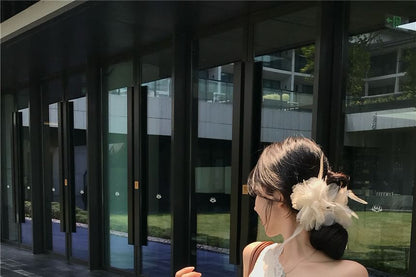 Crop One-Shoulder Lace Top