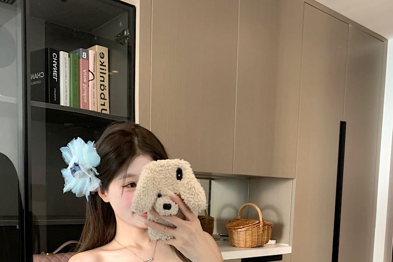 Top Gingham Lace-Up Tube