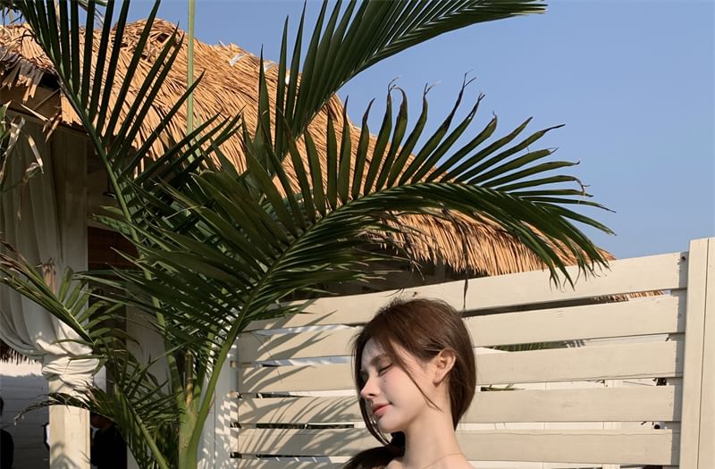 Top Off-Shoulder Crop Floral