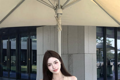 Top Lace Sleeveless Wrap V-Neck