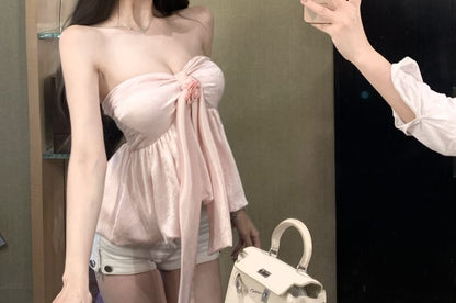 Floral Top Plain Tube